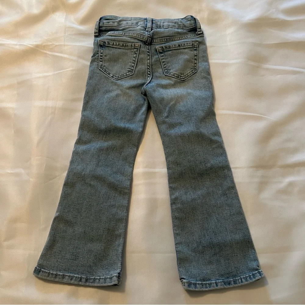 GAP Jean bundle of two pink super skinny &  blue distressed flare girls size 5